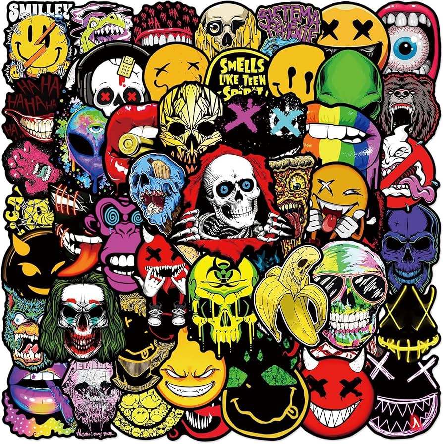 Amazon | ストリート グラフィティ ステッカー 50枚セット PVC 防水