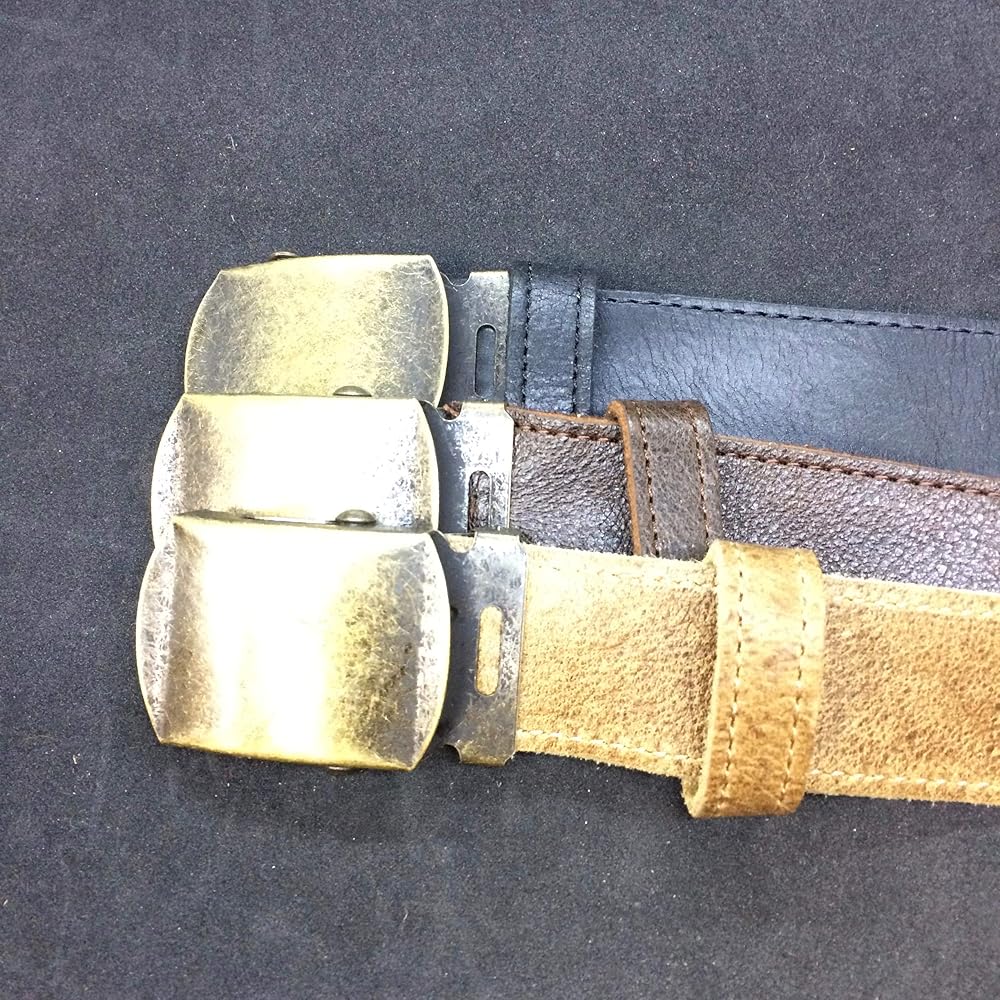 Amazon | [okuda-belt] メンズ ベルト ガチャベルト GIベルト 本革