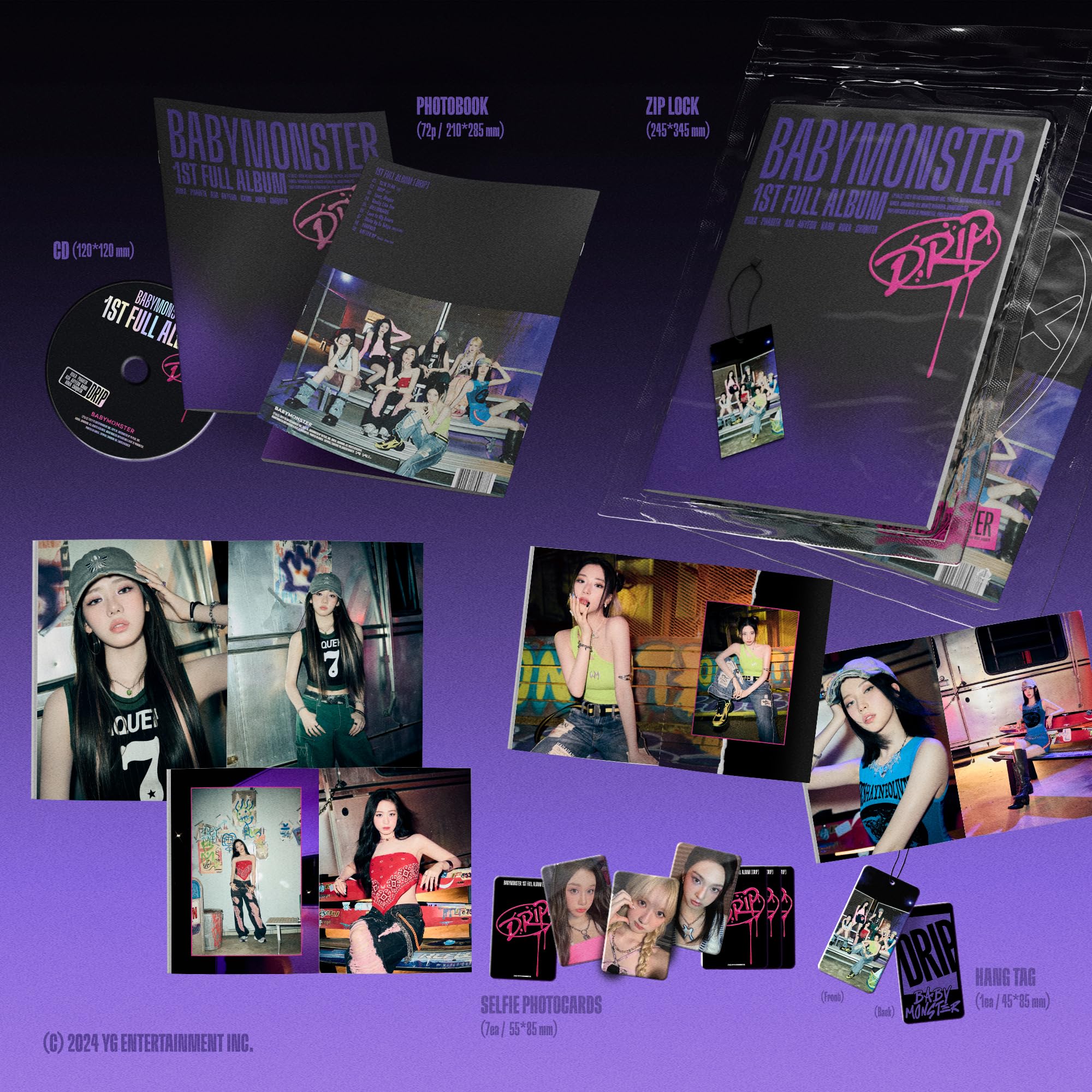 Amazon.co.jp: [ ZIP LOCK Ver. ] BABYMONSTER - 1st FULL ALBUM