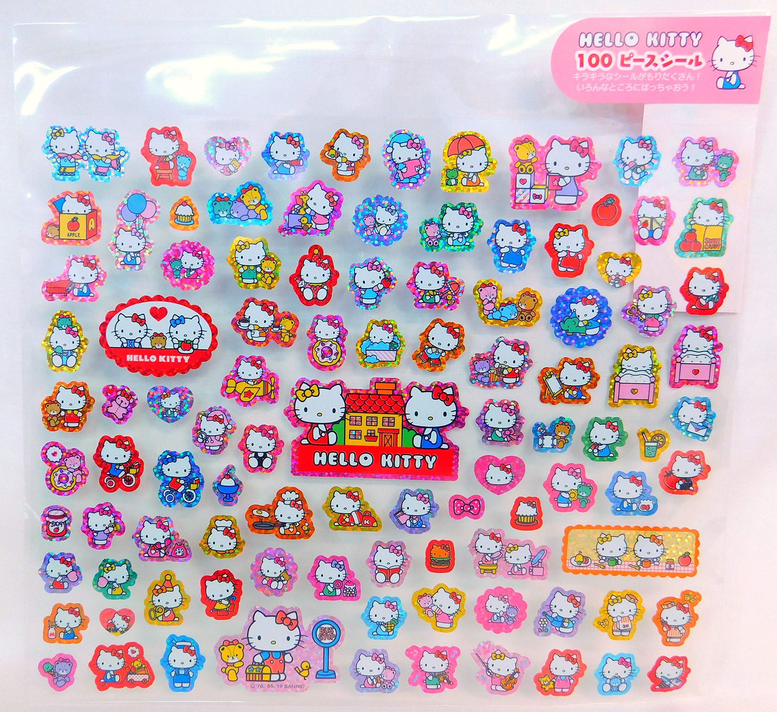 Amazon.co.jp: Hello Kitty ハローキティ 100ピースシール : 文房具