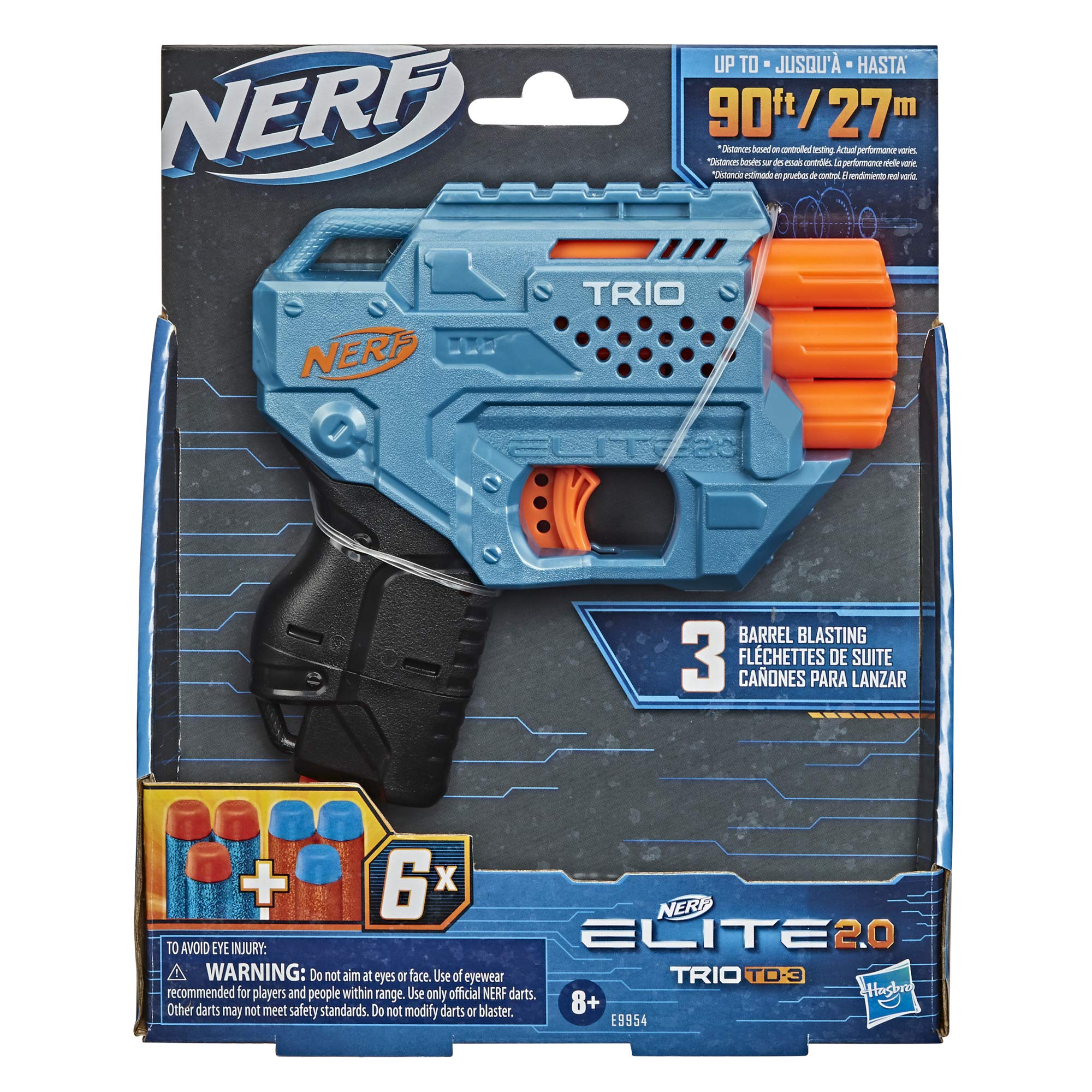Amazon.co.jp: NERF(ナーフ) エリート 2.0 トリオ SD-3 ブラスター