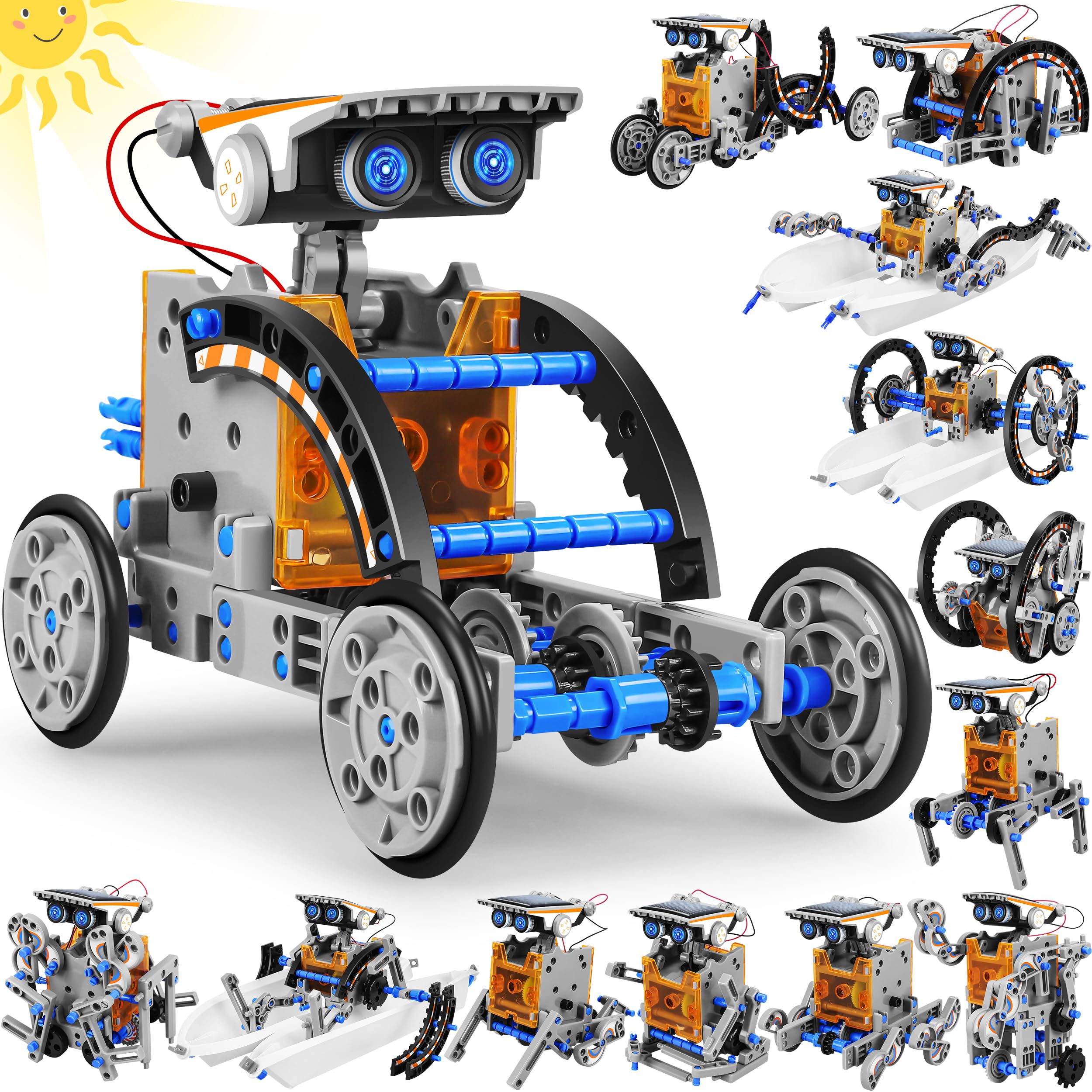 Amazon.com: Bottleboom STEM 13-in-1 Education Solar Power Robots