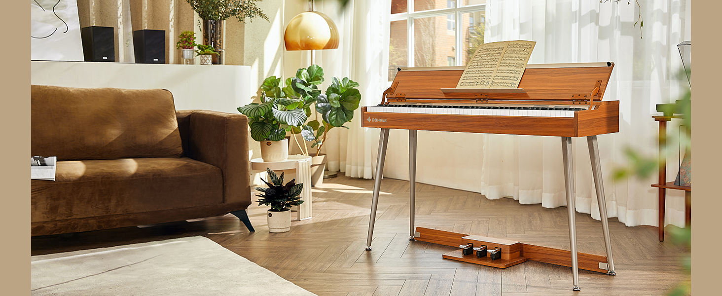 Amazon | Donner 電子ピアノ 88鍵盤 ハンマーアクション 木製 MIDI対応