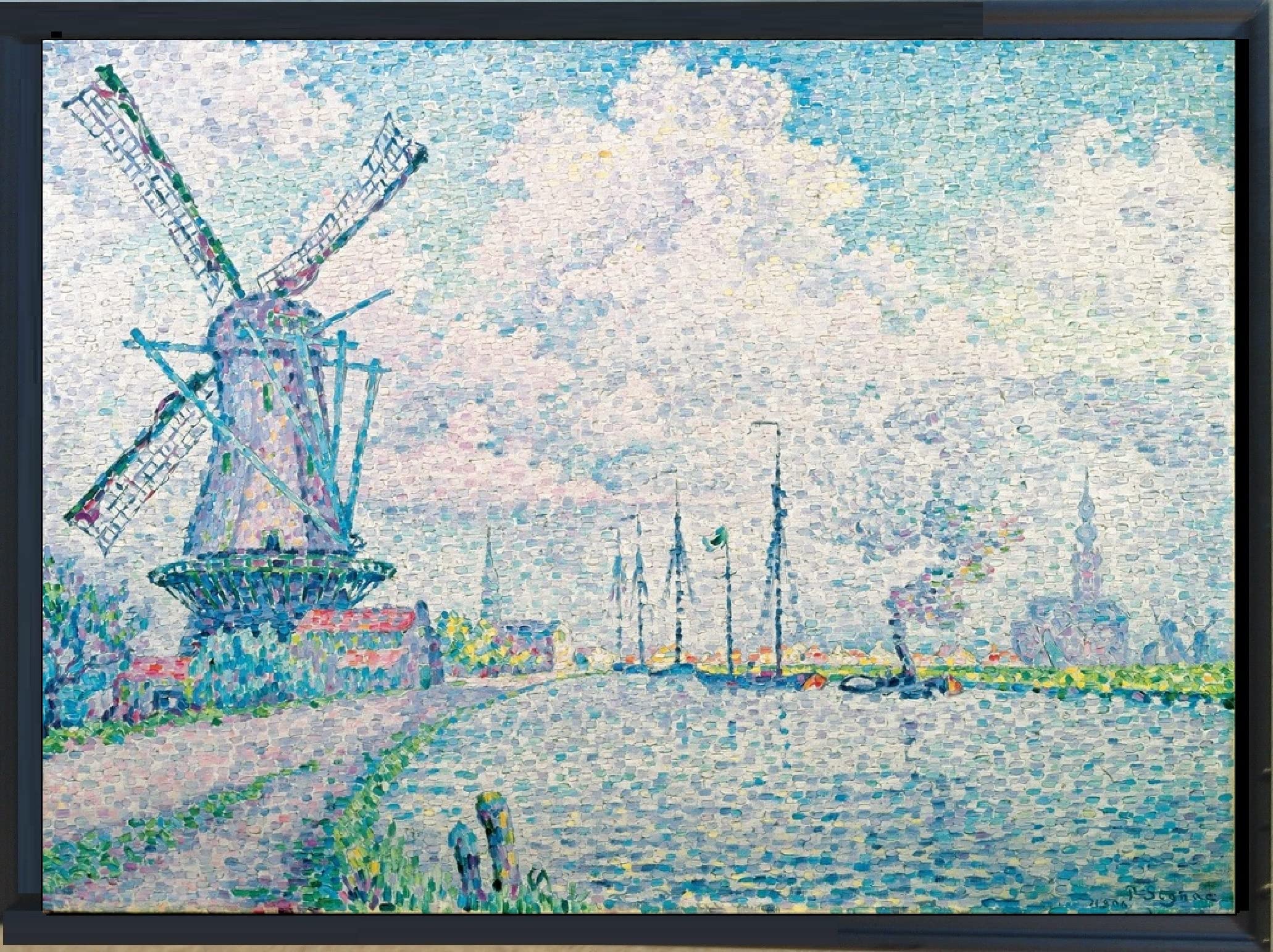 Amazon.co.jp: Genius Collections ポール・シニャック ポスター 額