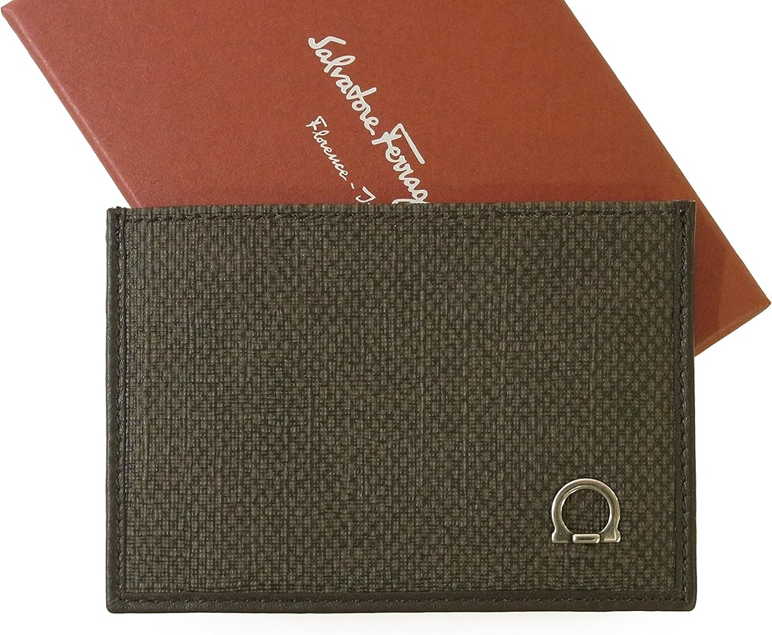 Amazon | [フェラガモ] 名刺入れ カードケース PVC×ガンチーニ