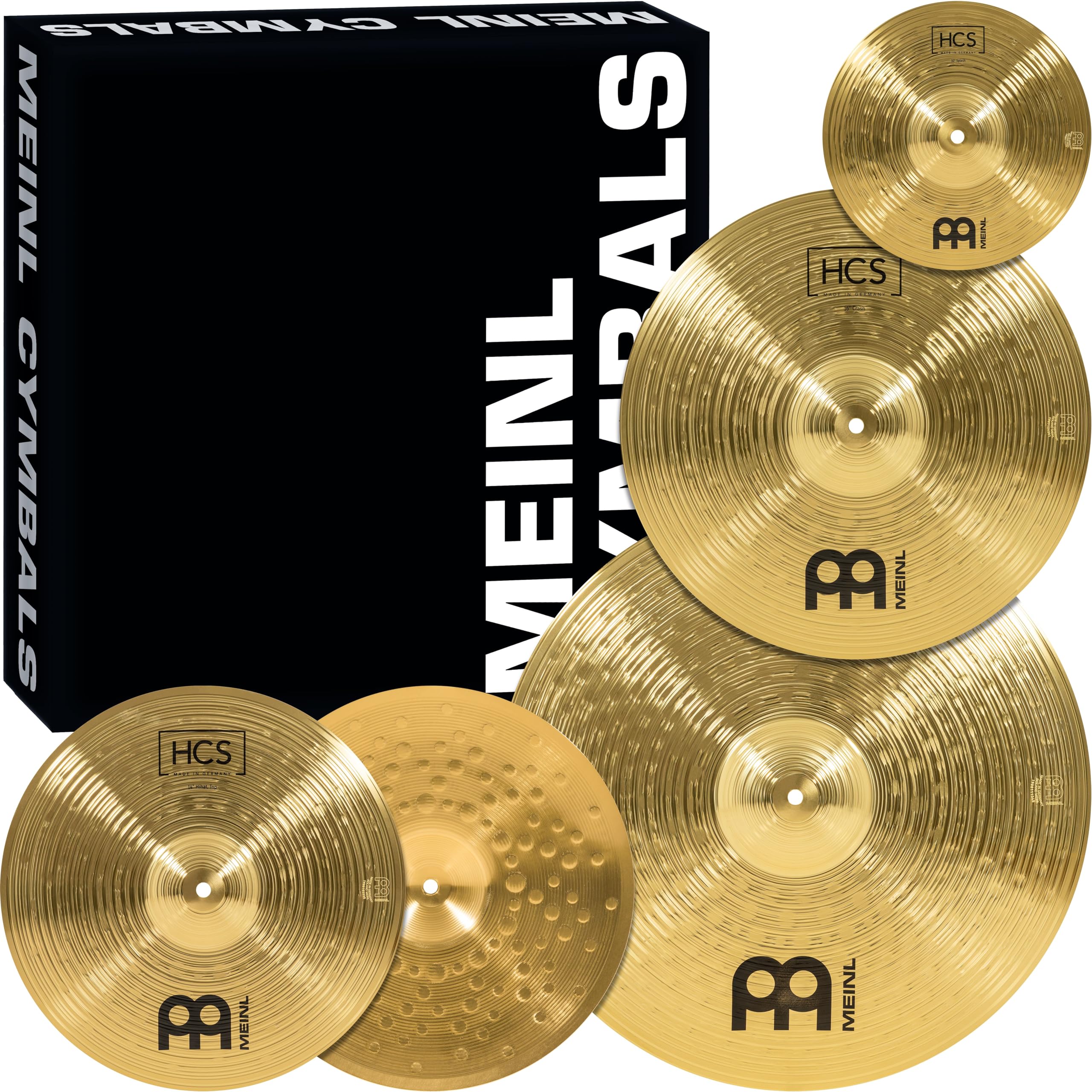 Amazon.com: Meinl Cymbal Set Box Pack with 14” Hihats, 20” Ride