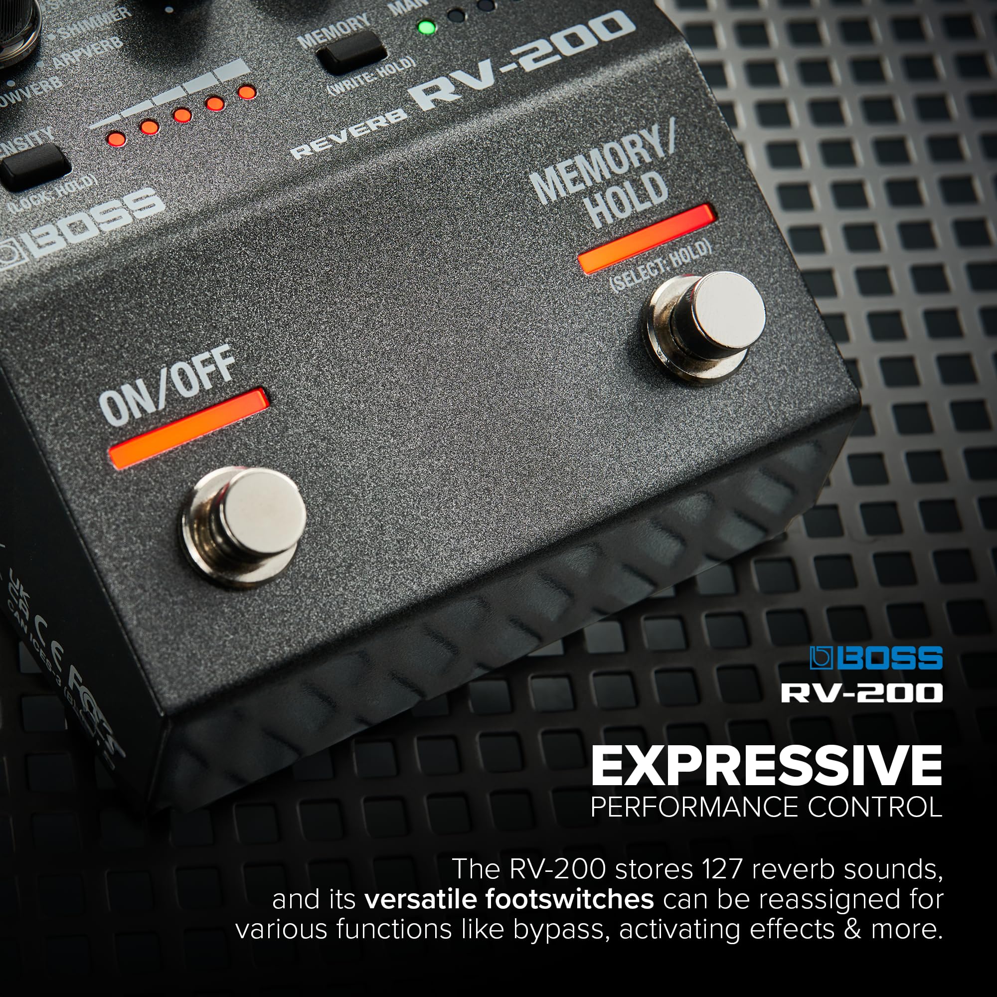 Amazon.com: Boss RV-200 Reverb Pedal : Musical Instruments