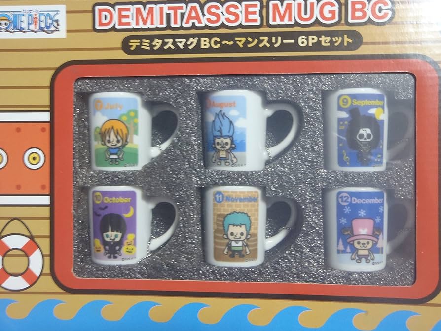 Amazon.co.jp: ワンピース デミタスマグ ボールチェーン～マンスリー6P