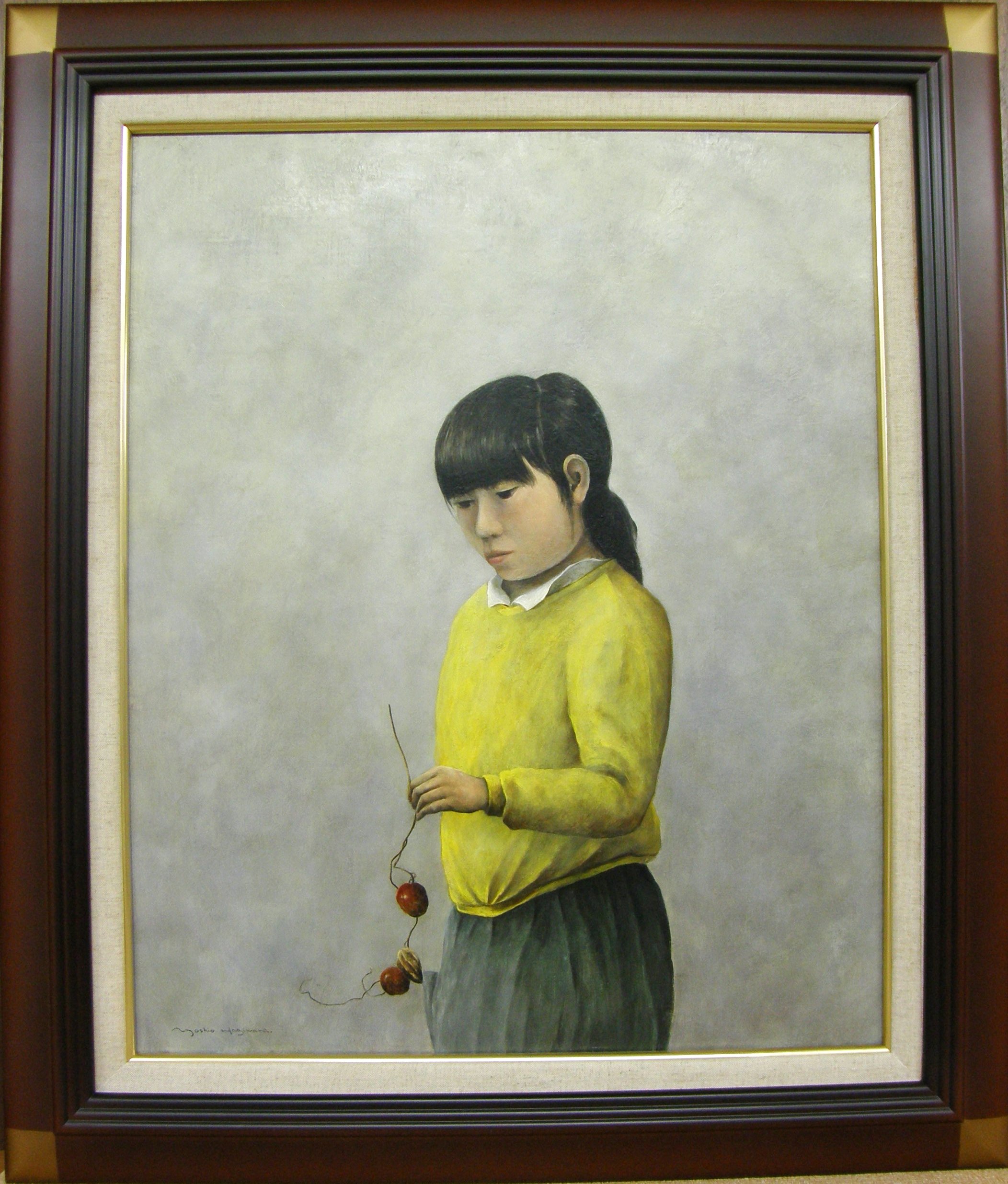 Amazon｜油彩 萩原義雄 「人物」 F15号｜アートワーク・ポスター