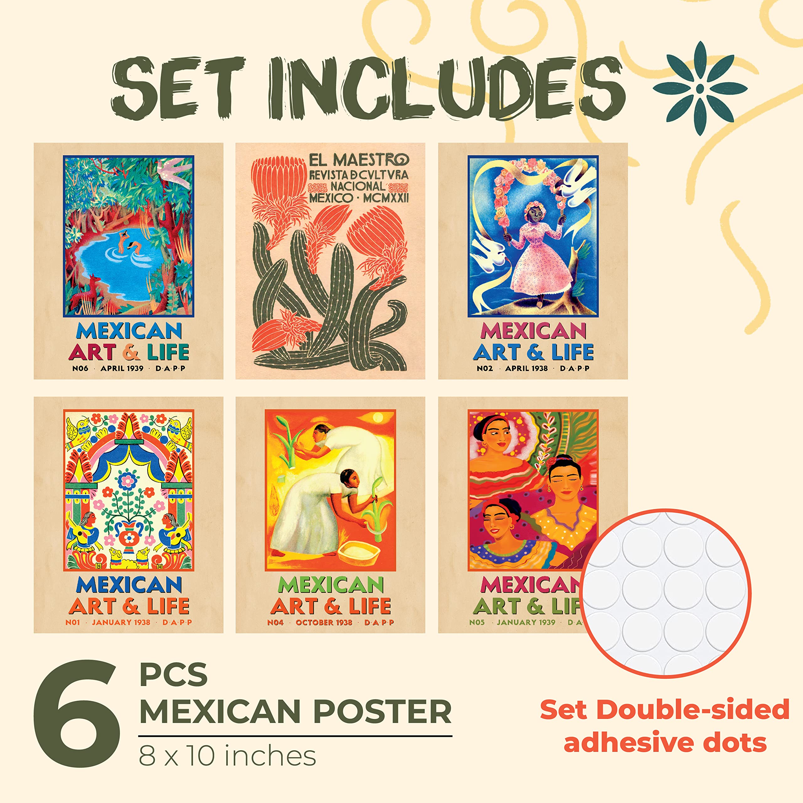 Amazon.co.jp: 97 Decor メキシコ装飾 自宅用 - メキシコアート 壁装飾