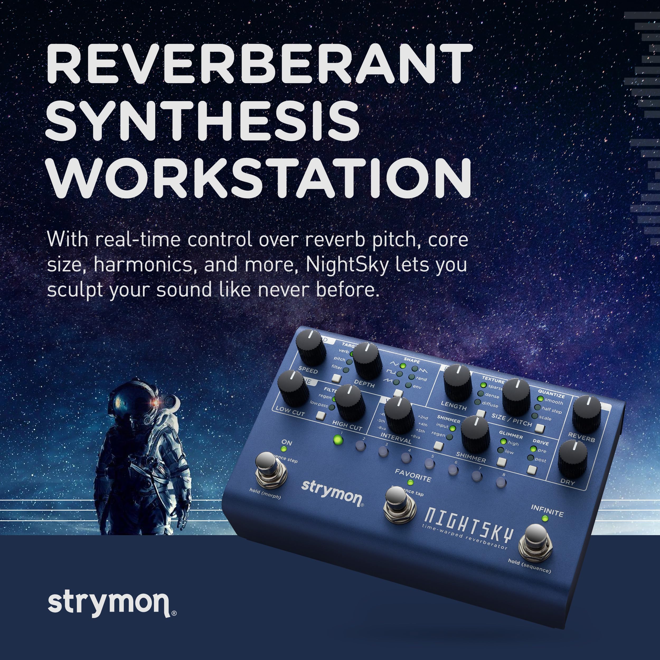 Amazon | Strymon 「NIGHTSKY」シンセシス・リバーブ・マシーン [国内