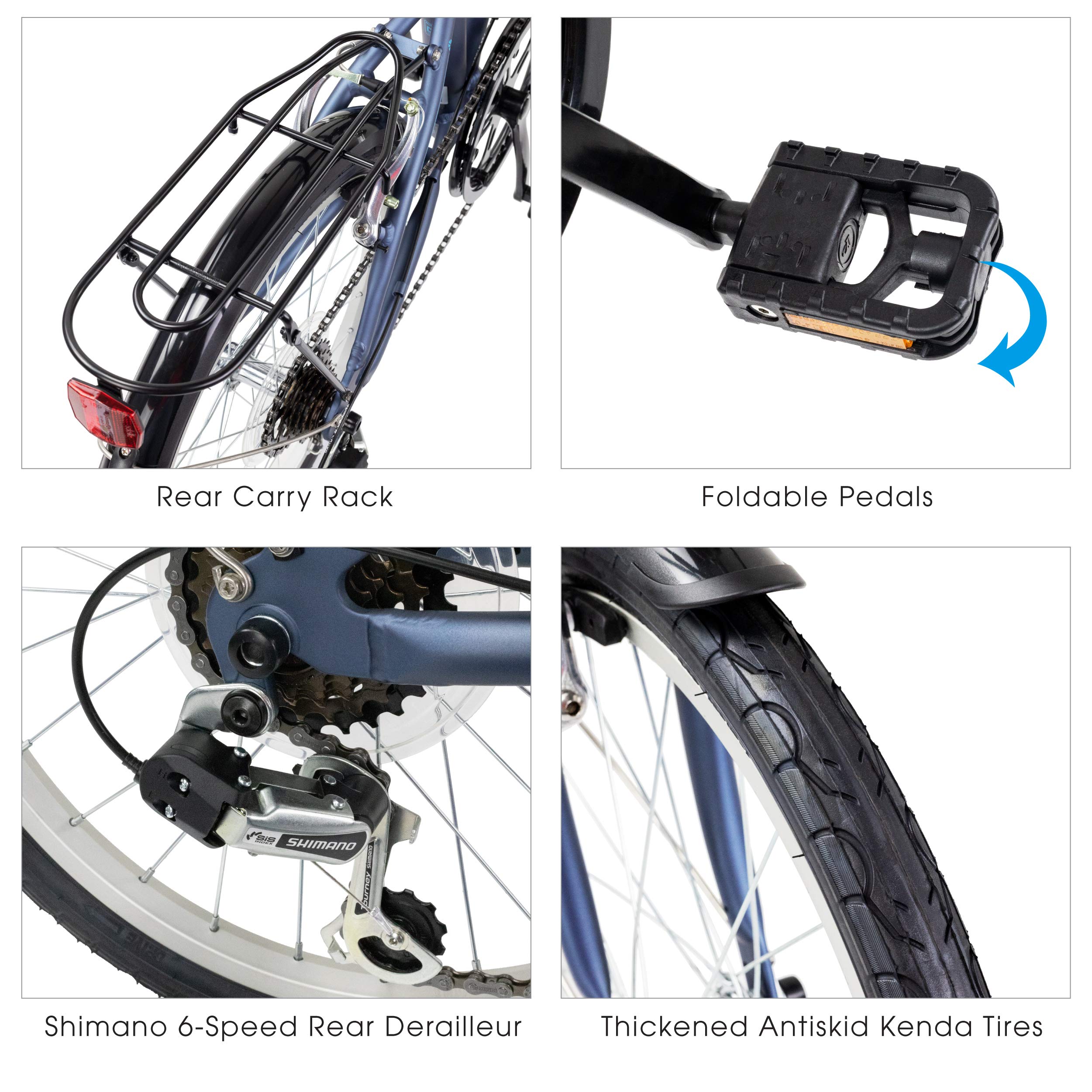 Amazon | Dahon (ダホン) SUV D6 折りたたみ自転車 軽量アルミフレーム