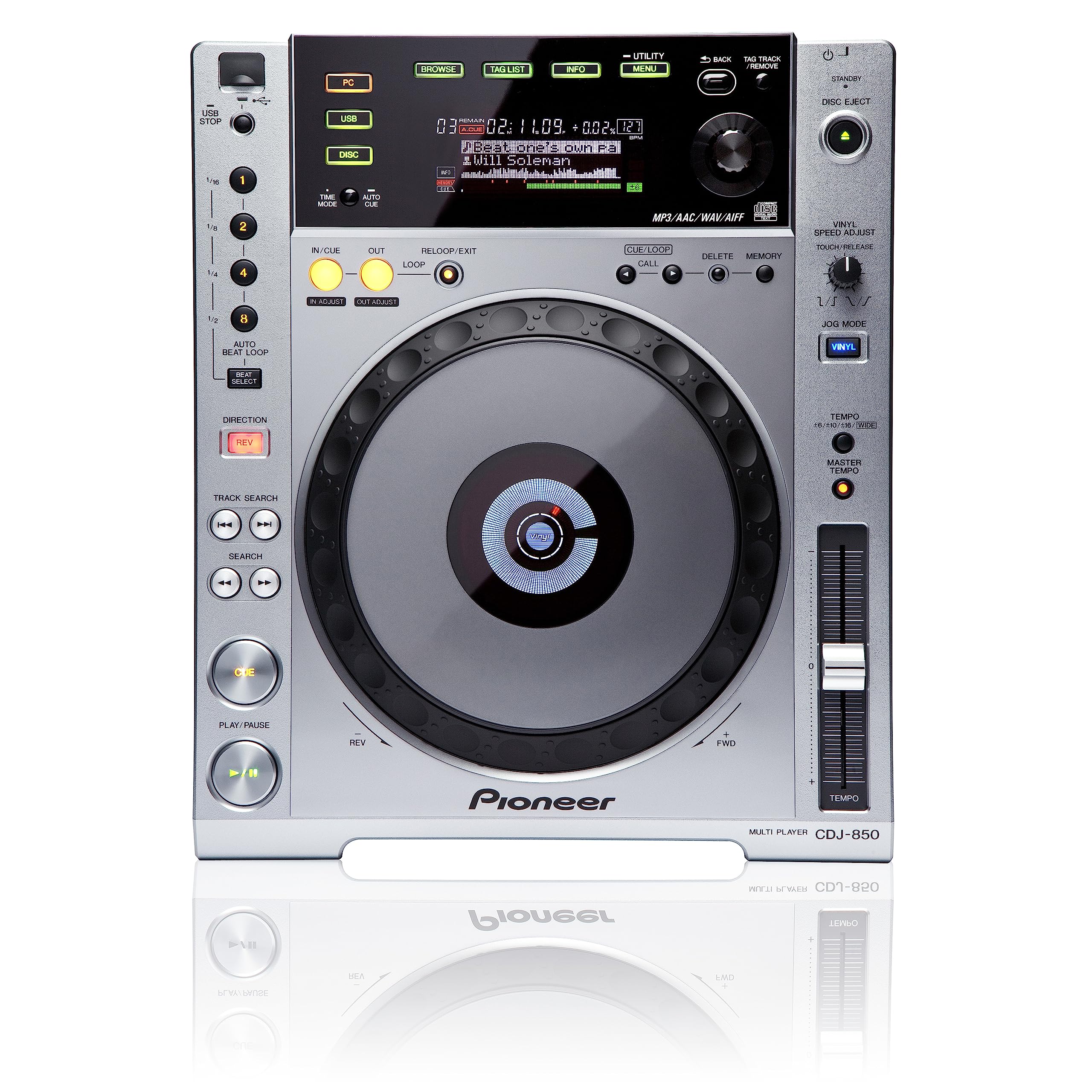 Amazon.com: Pioneer CDJ-850 Professional Multi-Format Media CD/MP3