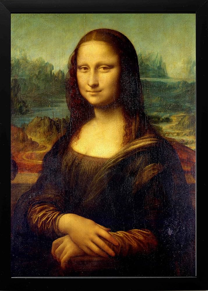 Amazon.co.jp: 『モナリザ』レオナルドダヴィンチ A4 フレーム付