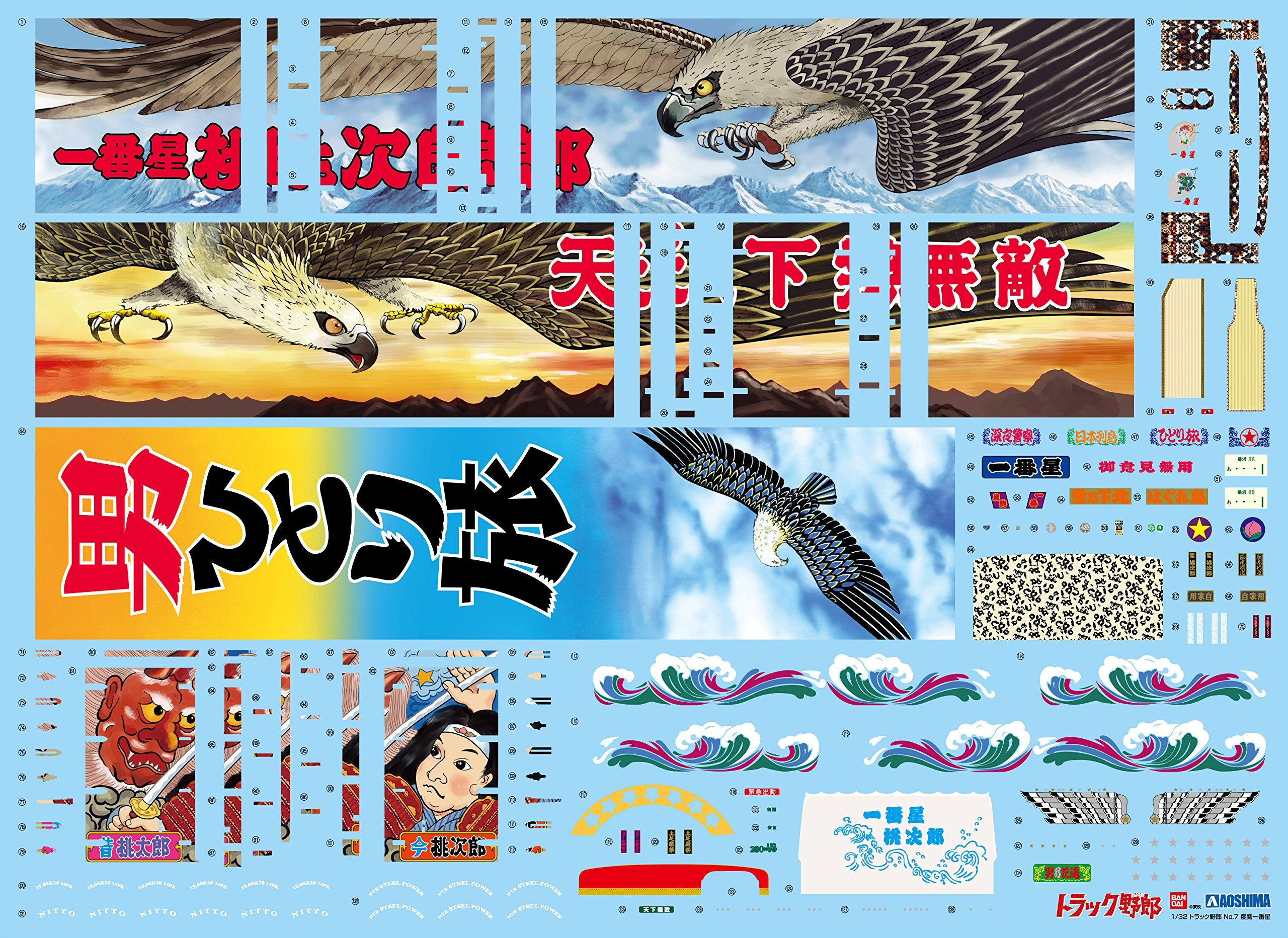 Amazon | 青島文化教材社 1/32 トラック野郎シリーズ No.7 一番星 度胸