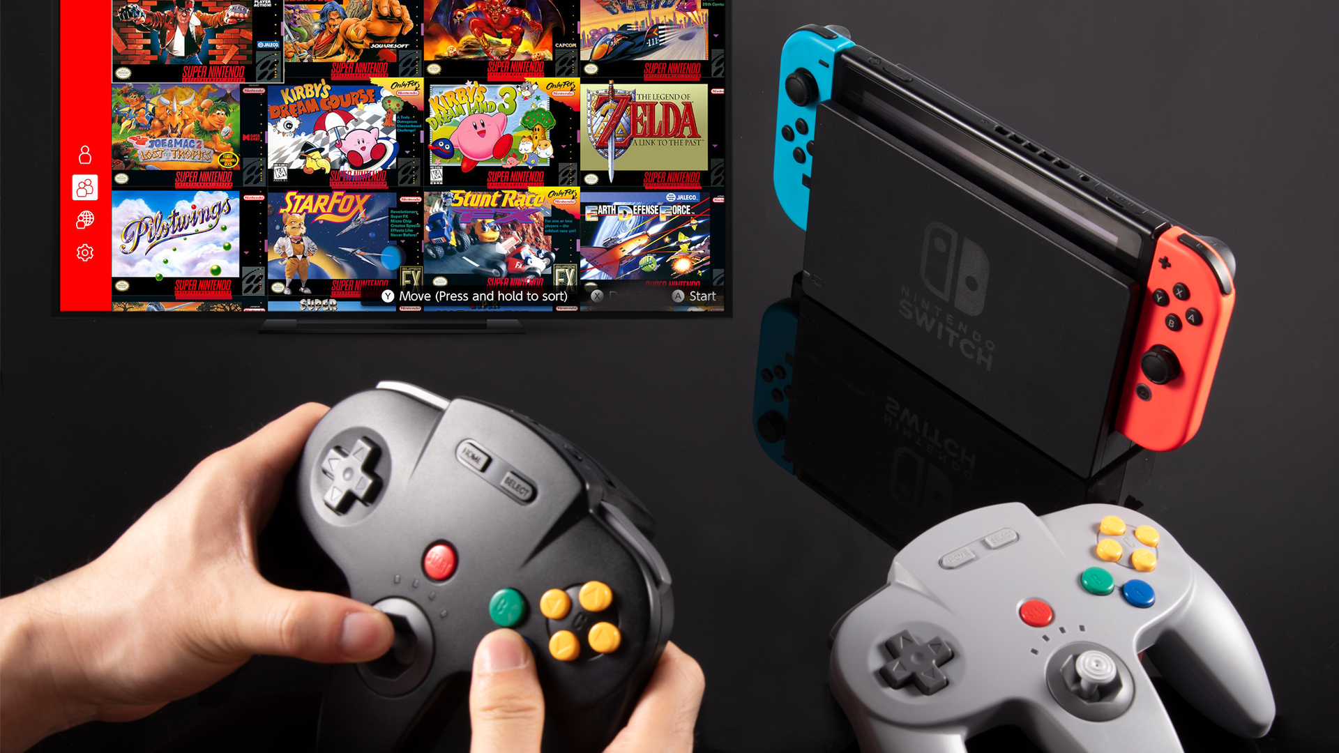 2 Pack 2.4 GHz Wireless Switch N64 Controller, w/USB Dongle