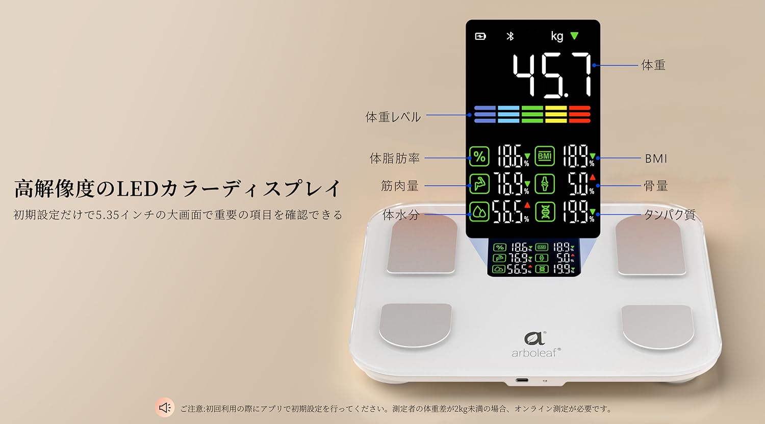 Amazon.co.jp: arboleaf公式ショップ: 体重・体組成計