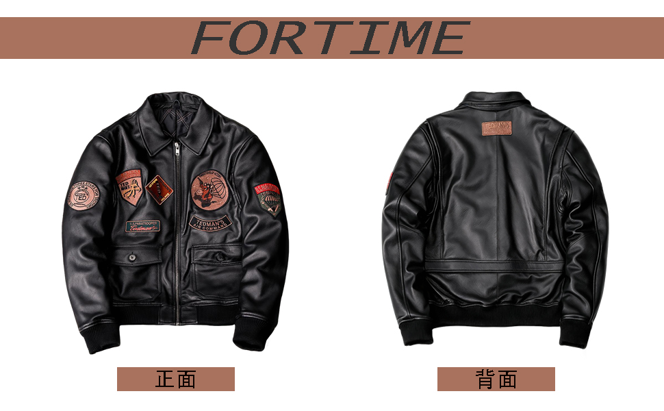 Amazon | [FORTIME] レザージャケット 羊革 革ジャン 本革ジャケット