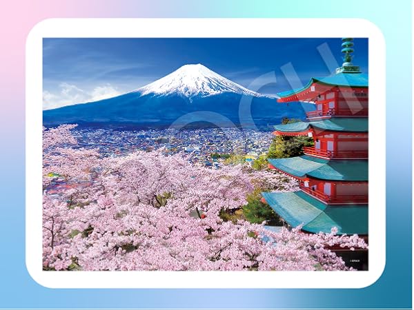 Amazon | エポック社 108ピース ジグソーパズル 日本風景 花咲く忍野と