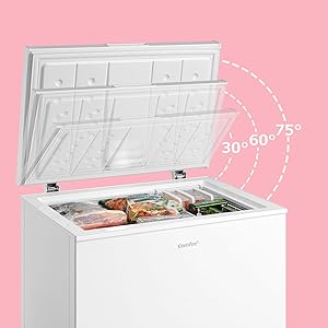 Amazon | COMFEE' 冷凍庫 142L 上開き ホワイト RCC142WH(E) 省エネ