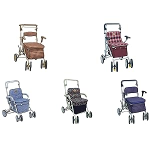 Amazon | 島製作所 マーチS 小花ブラック | 島製作所 | シルバーカー