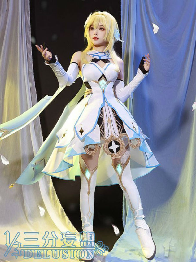 三分妄想 原神 主人公 蛍 ほたる 女の子 旅人 コスプレ衣装 cosplay