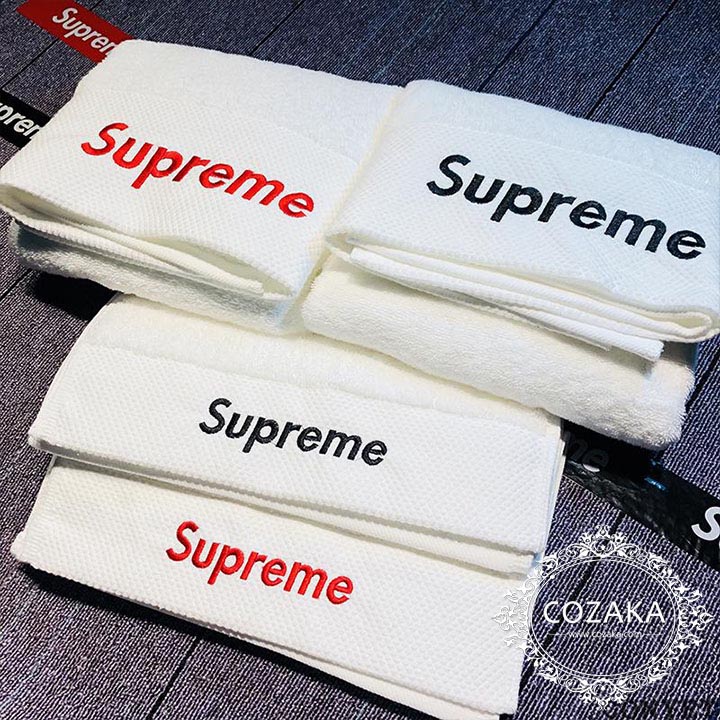 シュプリーム フェイスタオル コットン100% supreme スポーツタオル