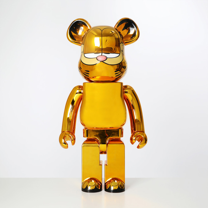 GAZESHOP | 1000% BEARBRICK Garfield Gold Chrome