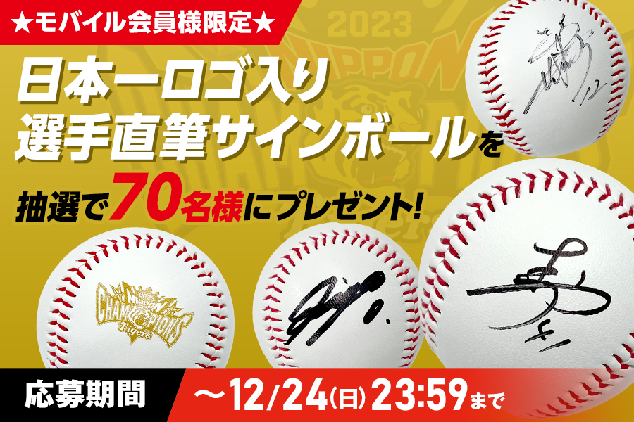 ニュース - プレゼント - 【公式モバイルサイト】日本一ロゴ入り選手