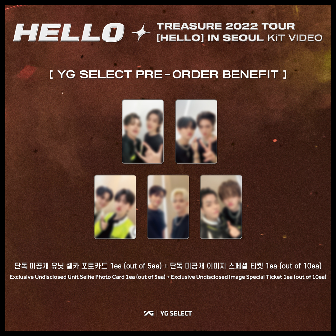 TREASURE 2022 TOUR [HELLO] IN SEOUL KiT VIDEO - YG SELECT