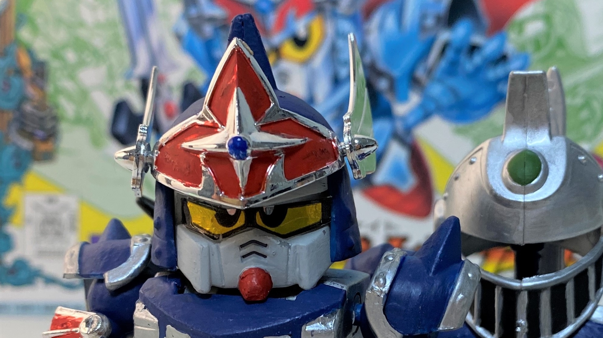 BB戦士 No.78 皇騎士ガンダム」筆塗り制作記録｜水性アクリル塗料で