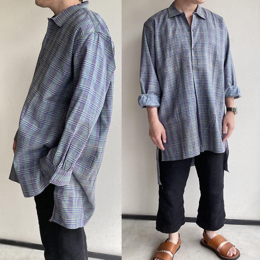 1950-1960's French Work Shirt フランスのワークシャツ グランパ