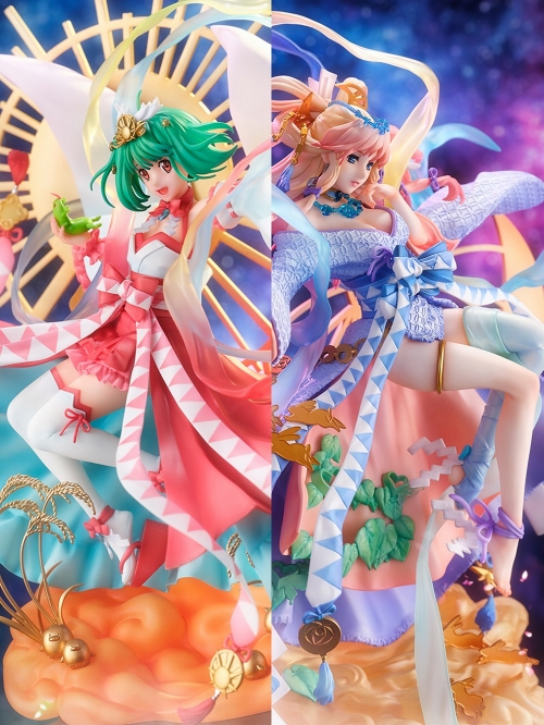 送料無料】マクロスF/ シェリル・ノーム＆ランカ・リー 1/7 PVC