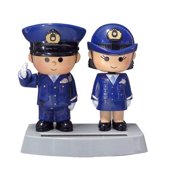 警察グッズ販売店 有富商会 / 敬礼！ソーラーお巡りさんミニ