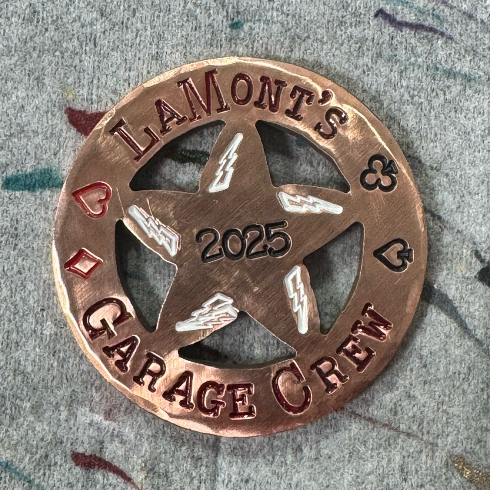 Sheriff Badge Ball Markers, Copper! – MannKrafted Custom Hand