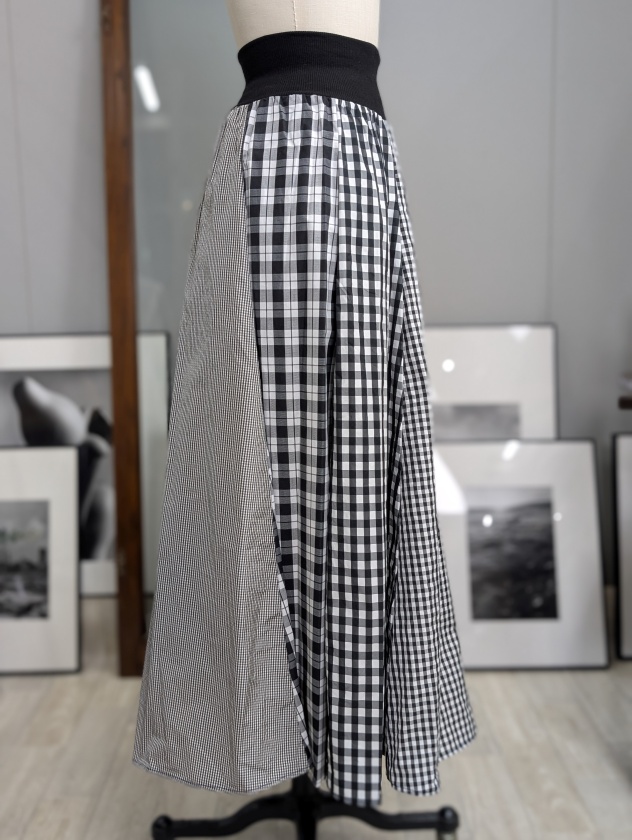 MONILE】モニーレ タフタチェックロングスカート | MANO（マーノ