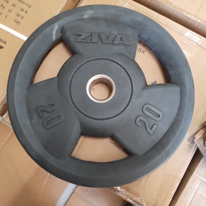 ZIVA 訳アリ良品 オリンピックラバープレート20kg（未使用品