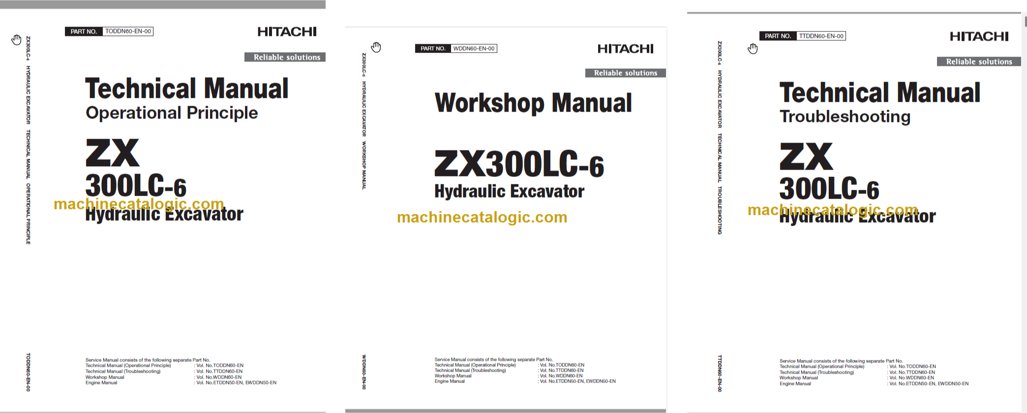Hitachi ZX300LC-6 Technical and Workshop Manual – Machine Catalogic
