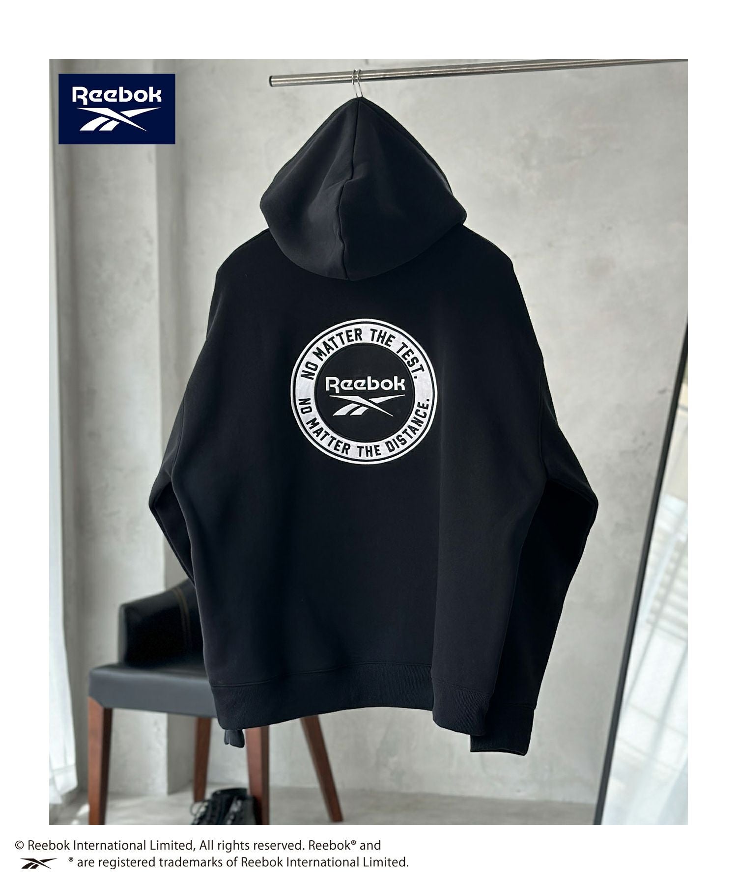 Reebok 裏起毛サークルロゴパーカー メンズ