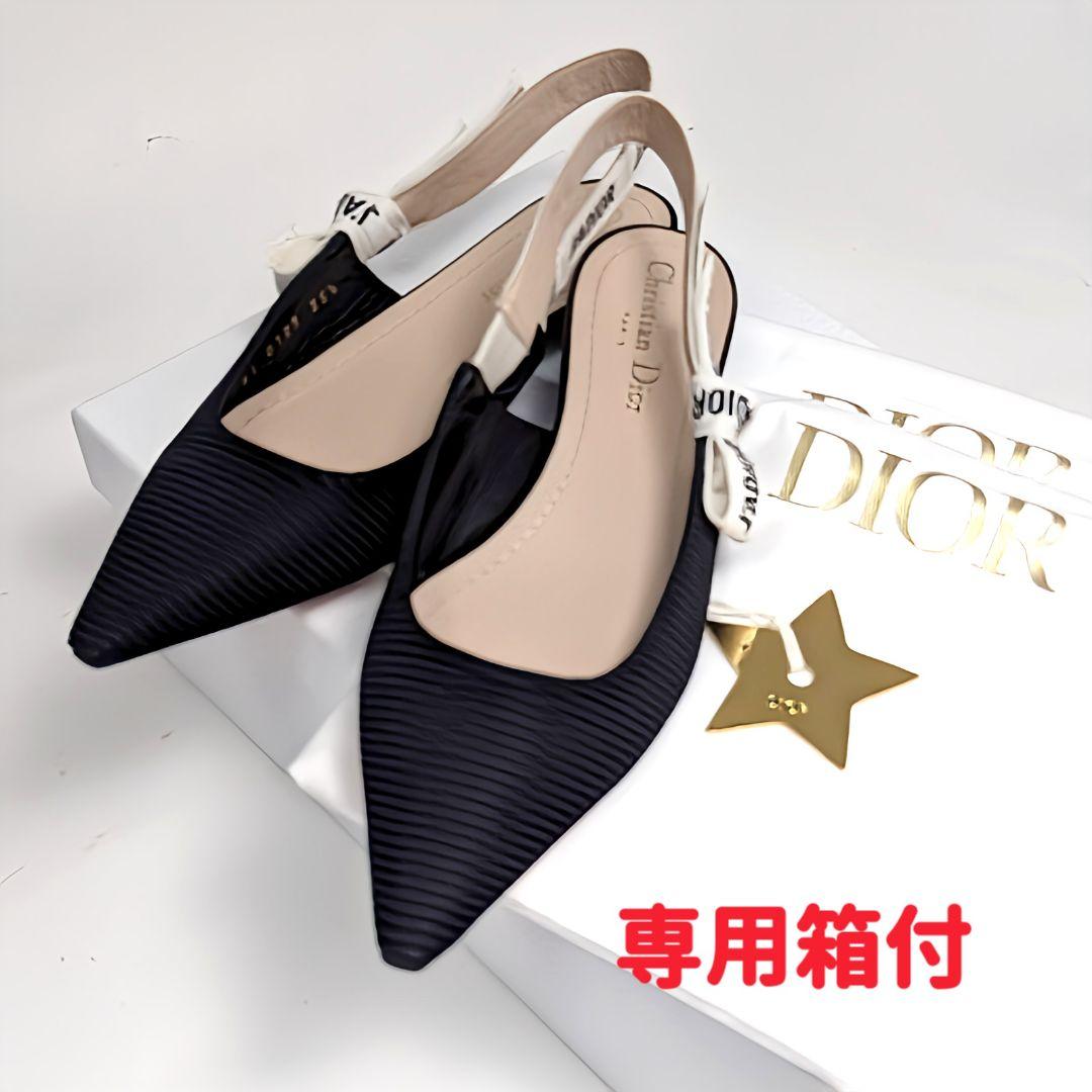 未使用さん♥J'A DIOR ジャディオール フラット パンプス35.5 黒