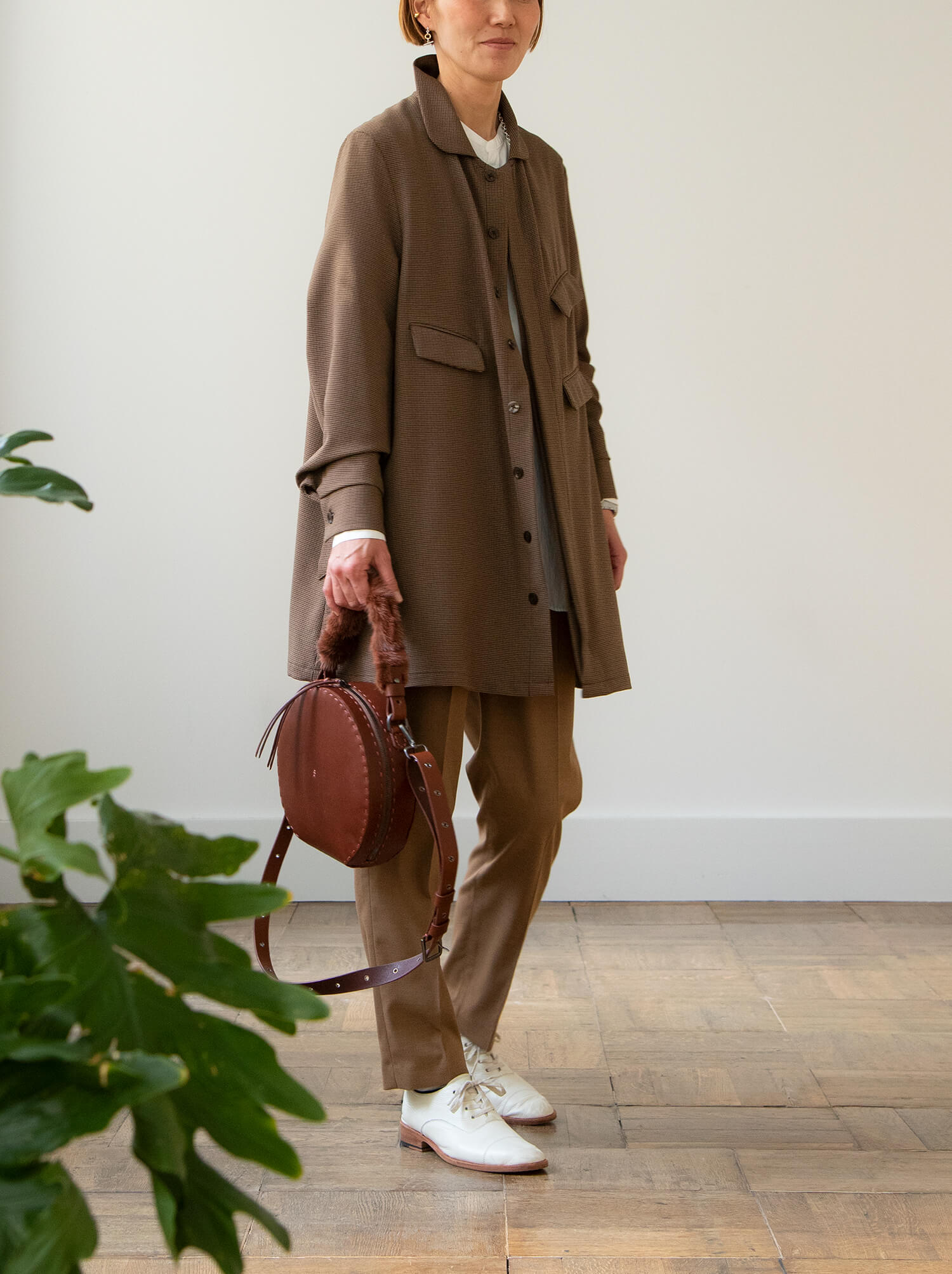 スリッポンコート GUNCLUB CHECK」「Slip-on coat Gunclub check