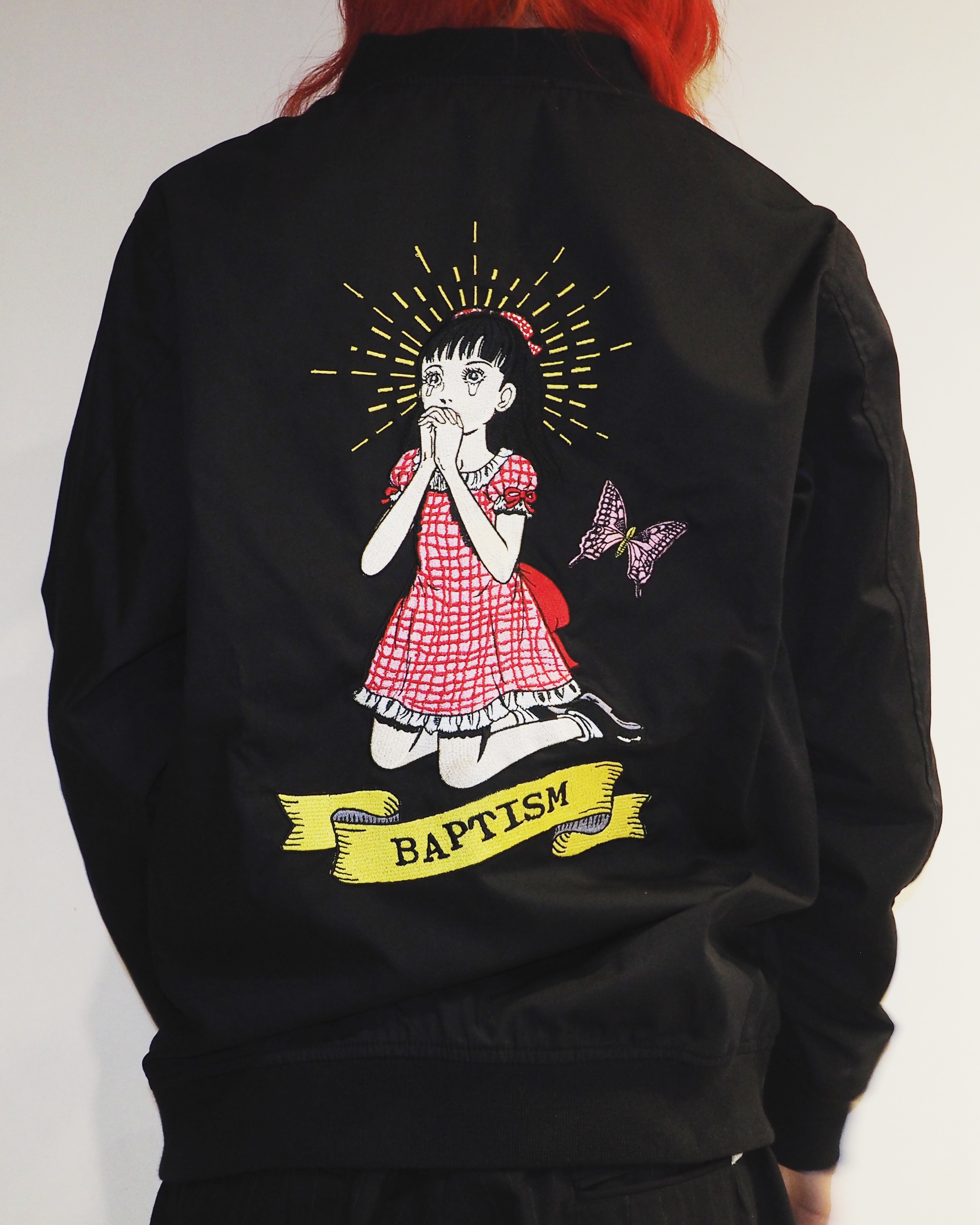 楳図かずお 洗礼45周年記念 刺繍ブルゾン | - Japaaan