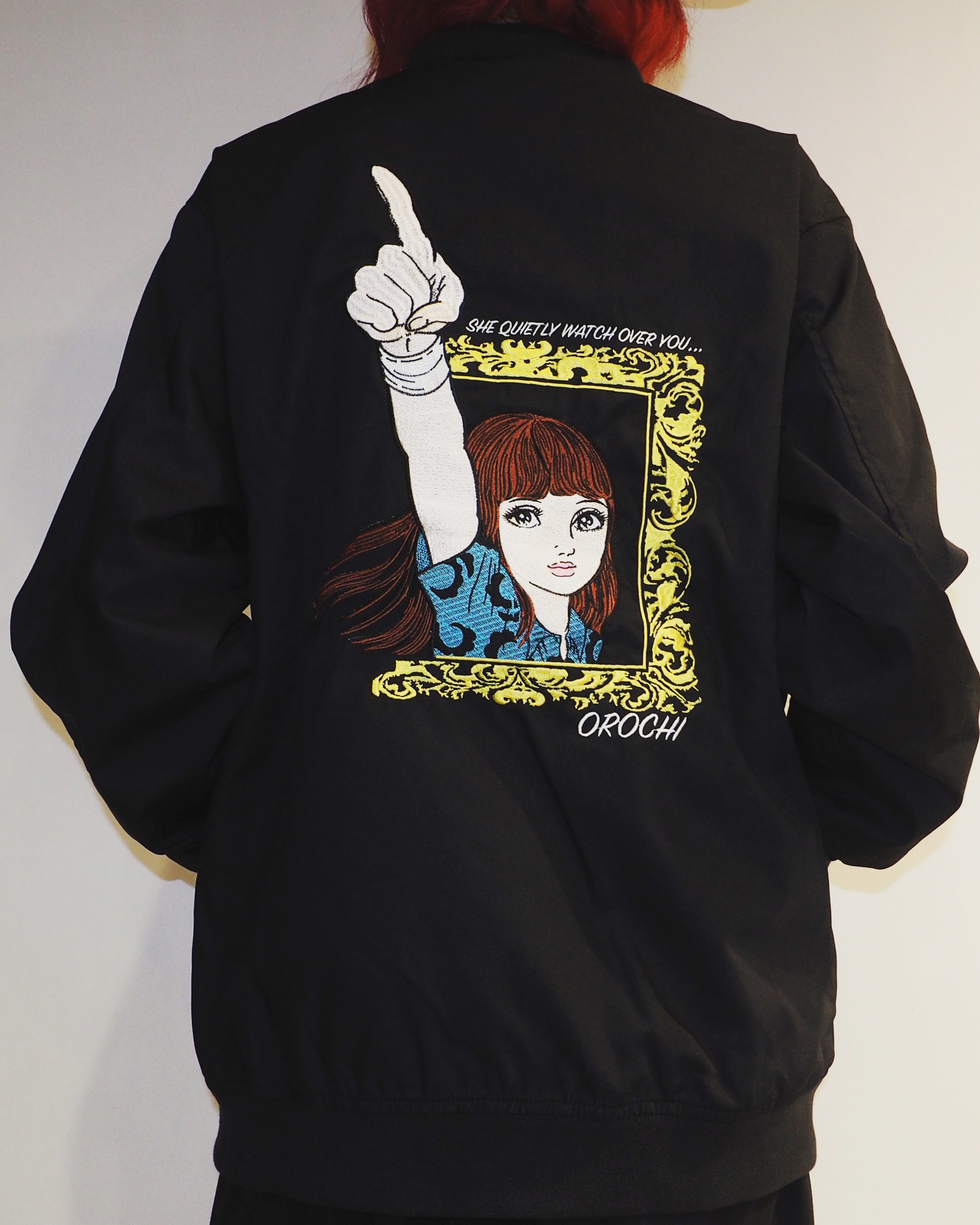 楳図かずお おろち50周年記念 刺繍ブルゾン（背面） | - Japaaan