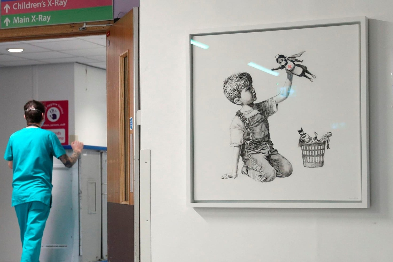 Banksy's 'Game Changer' sells for a record-breaking $23M - Magzoid