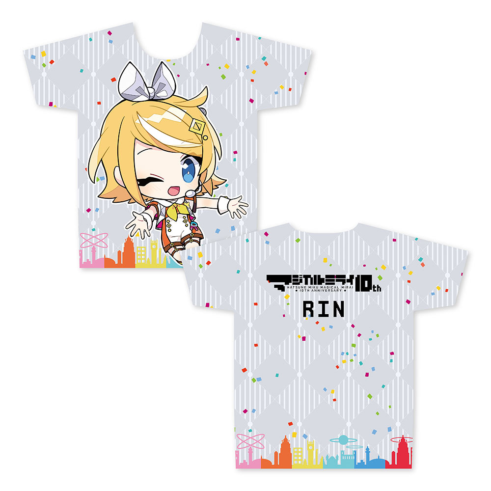 グッズ]マジカルミライ 10th 受注限定 フルグラフィックTシャツ 鏡音