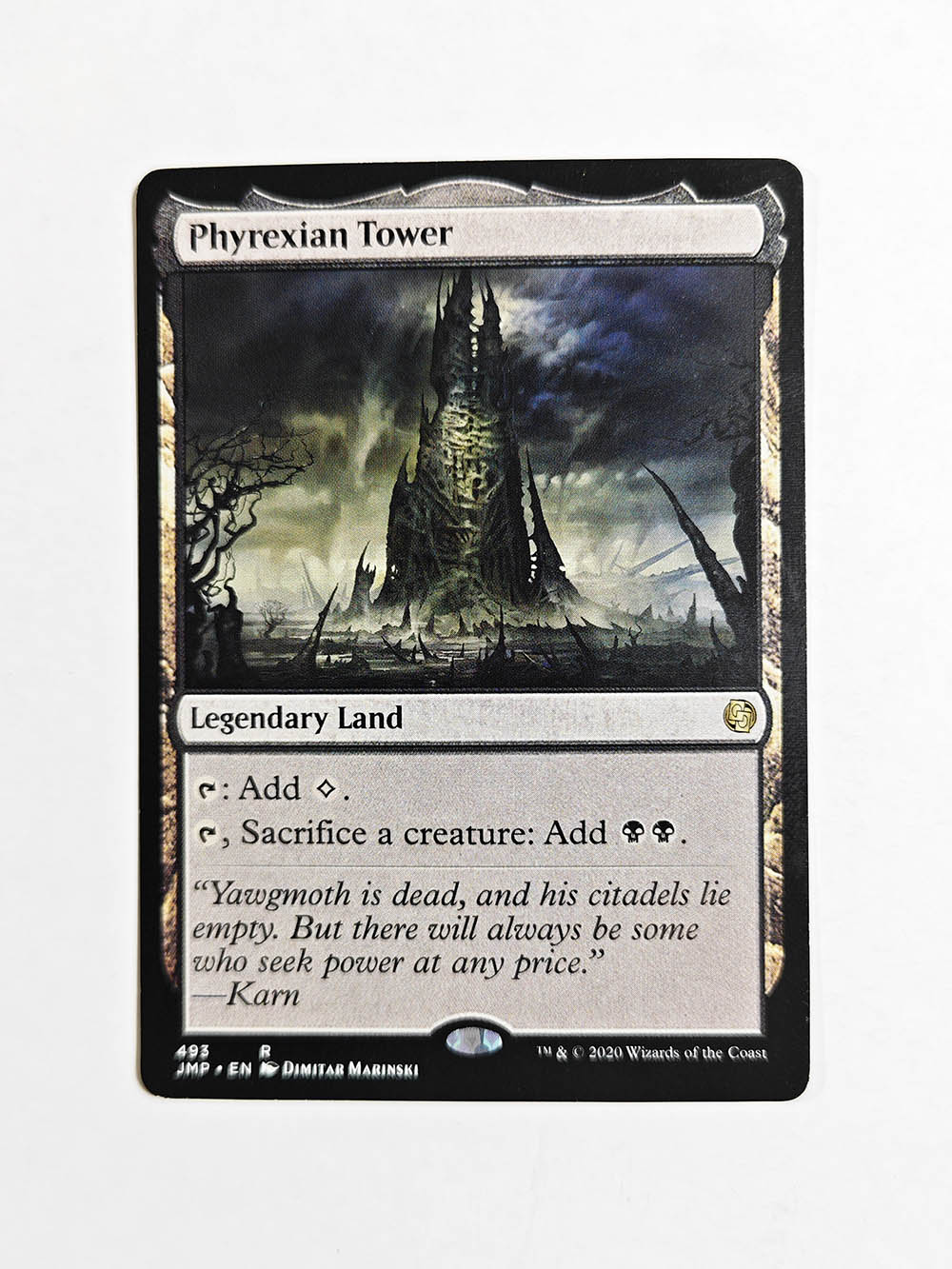 Phyrexian Tower #493 holo from Jumpstart (JMP) MTG Proxy - magic