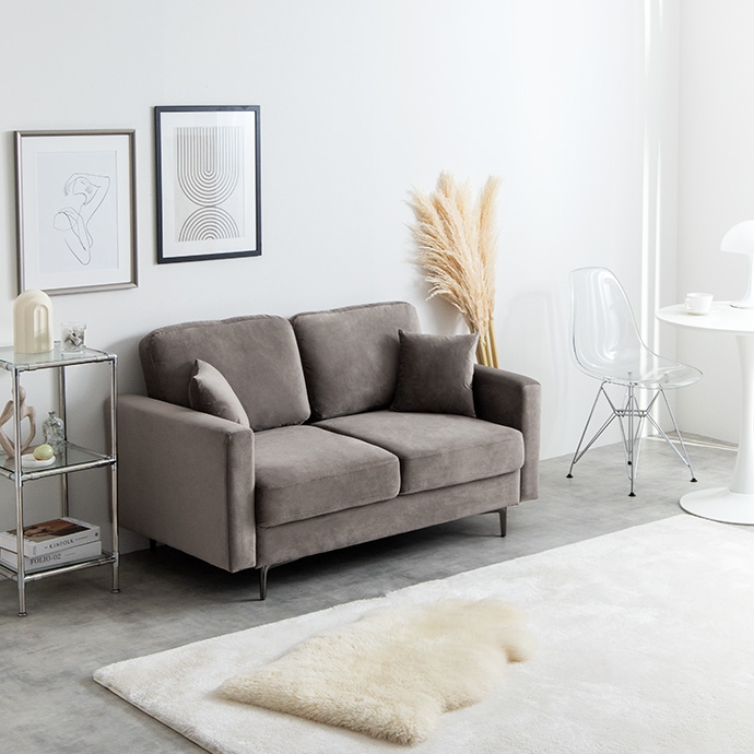 ベロアソファ Ally【アリー】2人掛けソファ - ソファ・ベッド通販