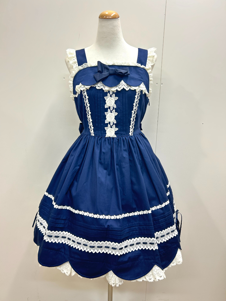 BABY,THE STARS SHINE BRIGHT リボンスカラップジャンパースカート