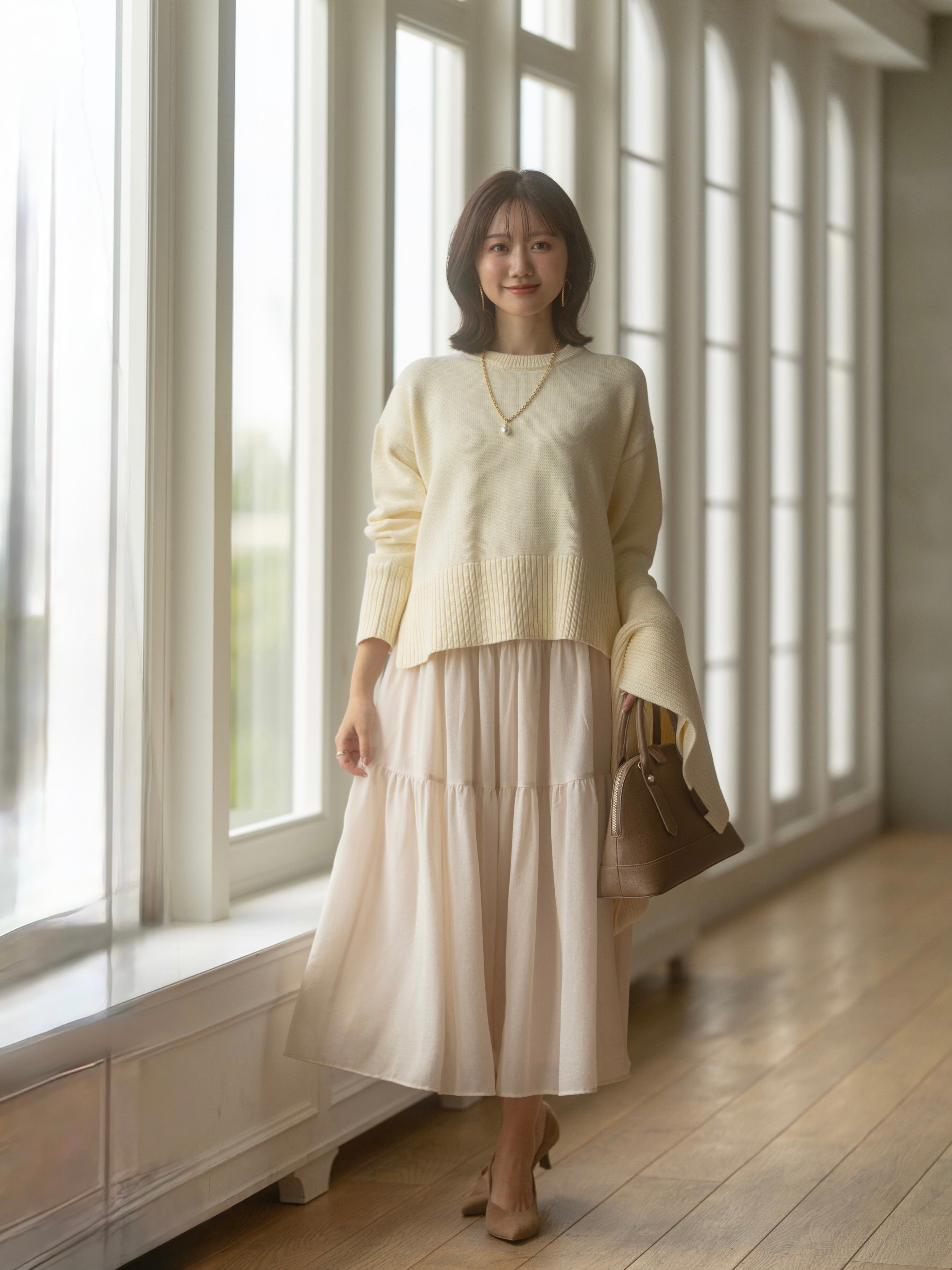 スタンダードクルーネックニット【オーガニックコットン】 – Maison