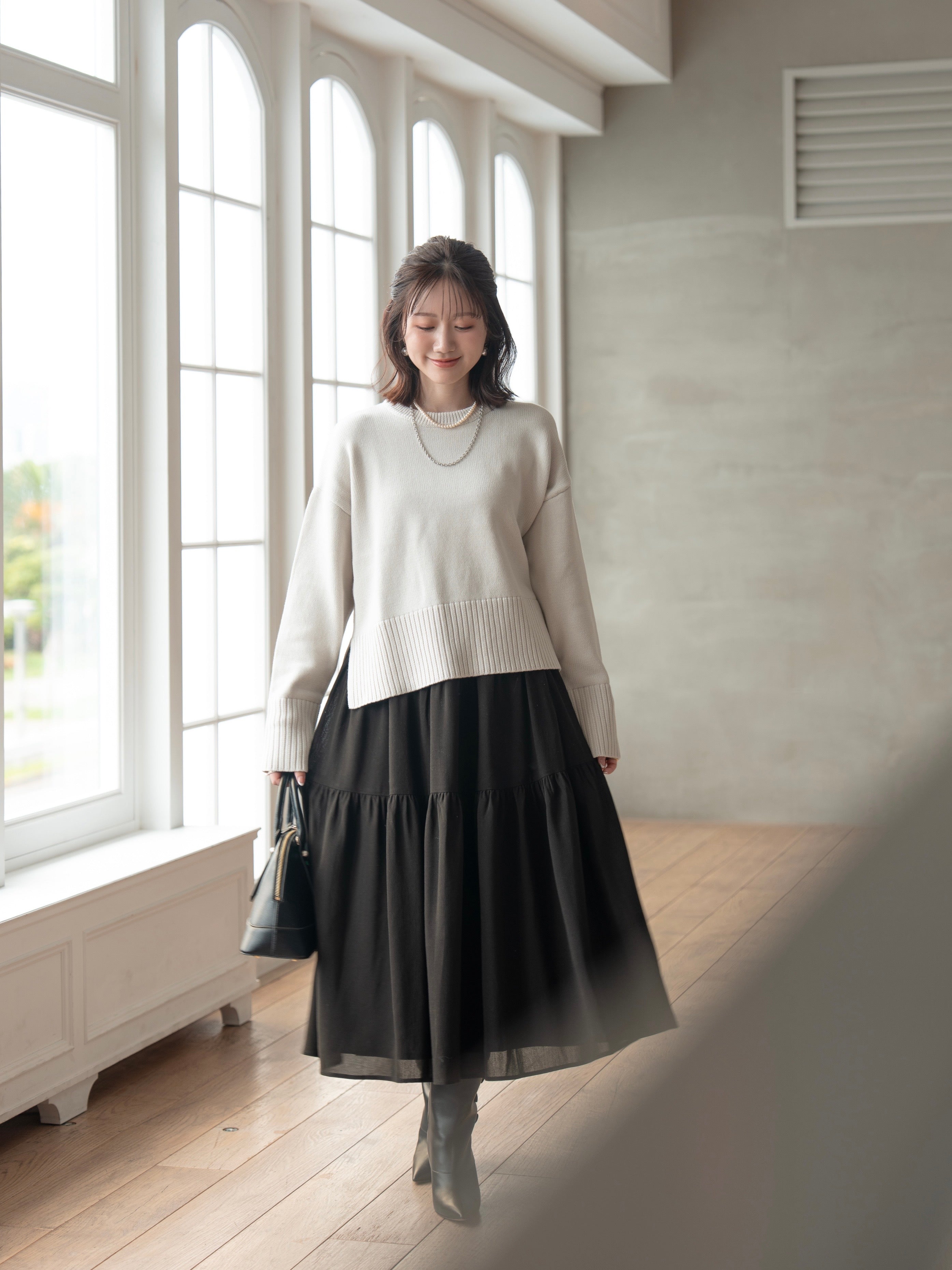 スタンダードクルーネックニット【オーガニックコットン】 – Maison